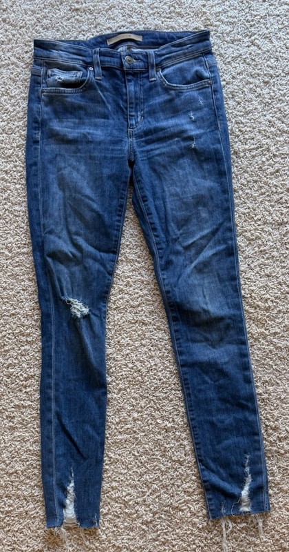 Women’s Joes Jeans Blue Skinny Ankle Ripped Blue Jeans Size 26