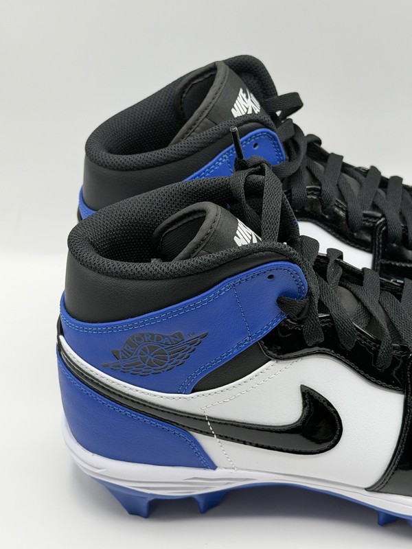 Nike Air Jordan 1 Mid Football Cleats Game Royal Blue Men's Size 9.5 FJ6805 401 gallery
