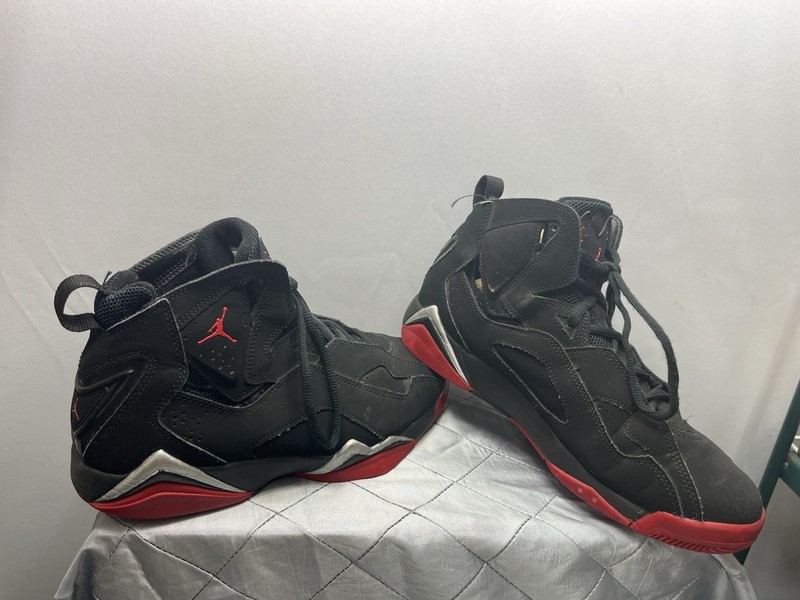 Nike Air Jordan Flight Club 91 Black Red 342964-062 Men’s 7.5 gallery