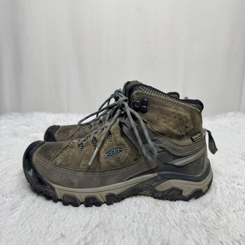 Keen sz 7.5 Targhee 2 Mid gray leather waterproof lace up hiking boots women’s gallery
