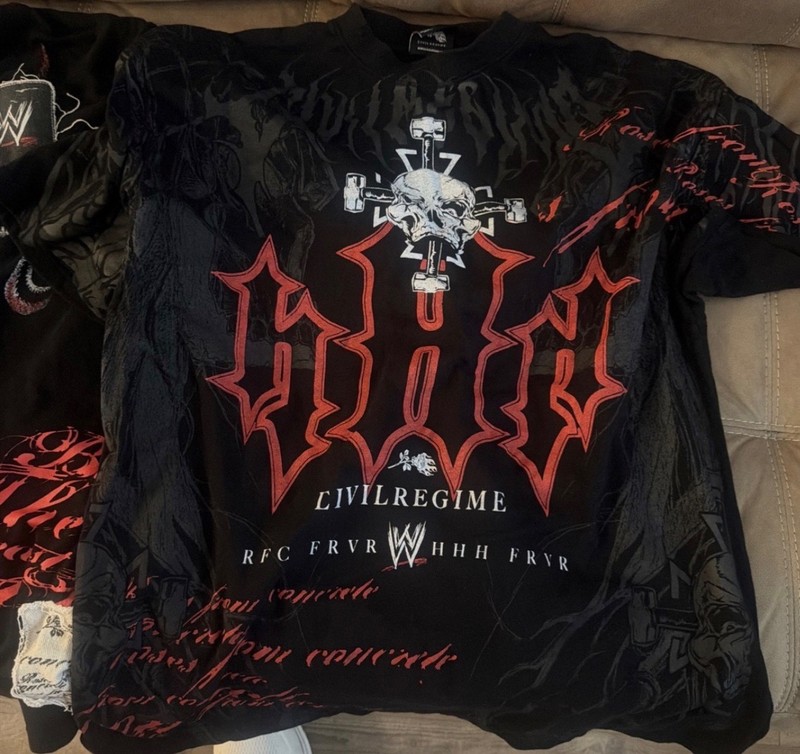 civil regime shirt wwe Triple H size small nwt