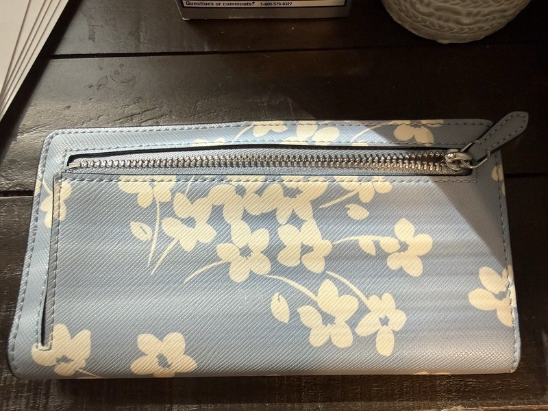 Kate Spade NY Blue Floral Tote, Luggage Tag, Charm & coordinating accessories gallery