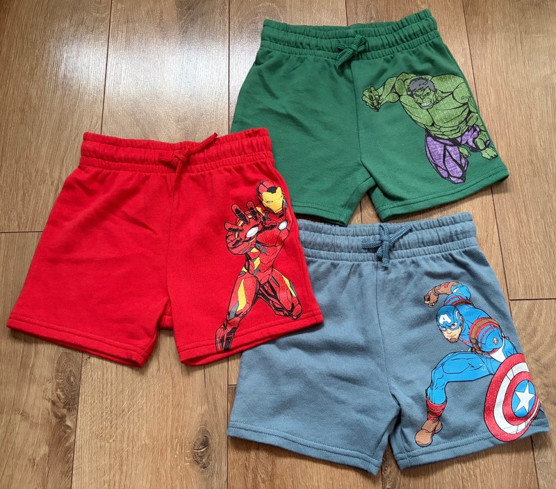 3 pack Marvel shorts size 1.5-2 yrs 86-92 cm