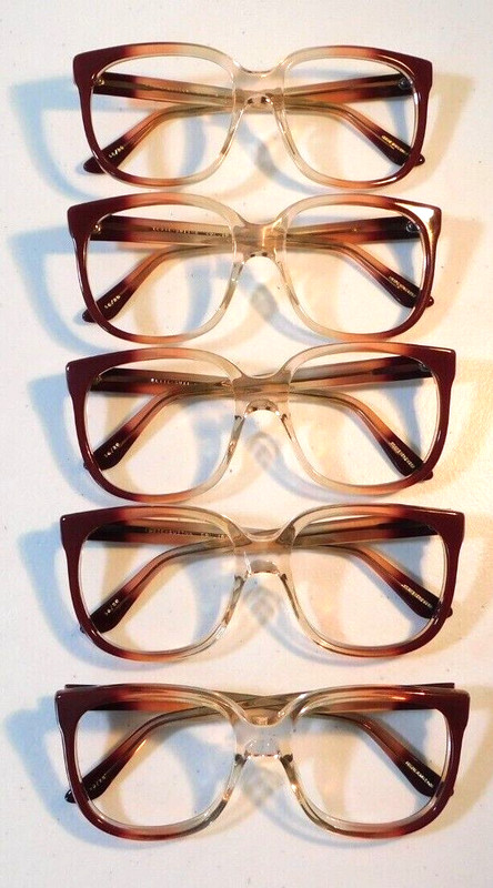 Vintage 5 Pc. Lot ELITE Sutton Spice Fade(19) 56/20 Men’s Eyeglass Frame NOS #K2