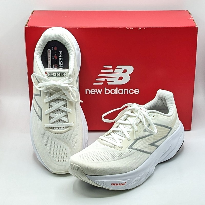 New Balance “Fresh Foam X 1080v14” Men’s Athletic Running Shoe [White/Beige] NEW