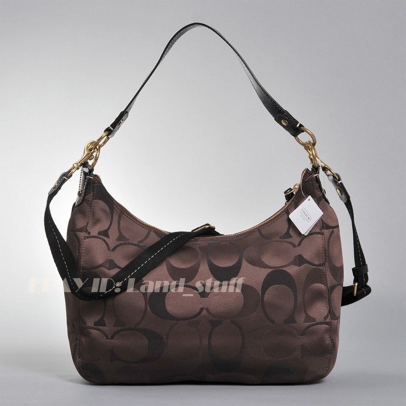 Coach Classic Designer Logo Signature C Soho Retro Hobo F20042 Handbag Brown NEW gallery