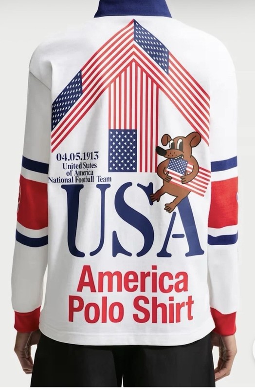 USA x V.A.A. Men’s Long-Sleeve Rugby Top | IM3227-100 | Size SMALL | onhad