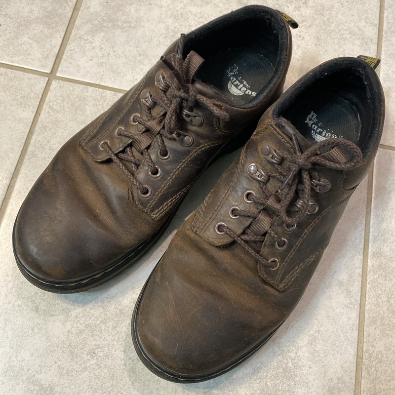 Dr. Martens Reeder AirWair Men’s 10 Brown Leather Lace Up Utility Shoes