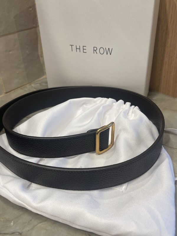 THE ROW Women’s Black Waist Belt Gold-Tone Buckle Solid Classic One Size