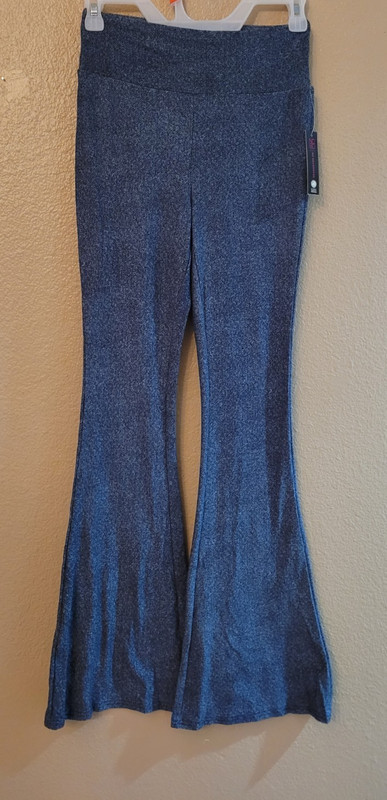 No Boundaries Flare Pants, NOBO knit Flare Pant Multicolor, Small to 3X gallery