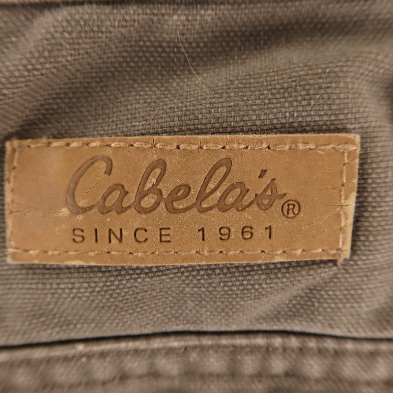 Cabelas Pants Mens 44x30 Gray 100% Cotton Duck Canvas Hiking Cargo Pants gallery