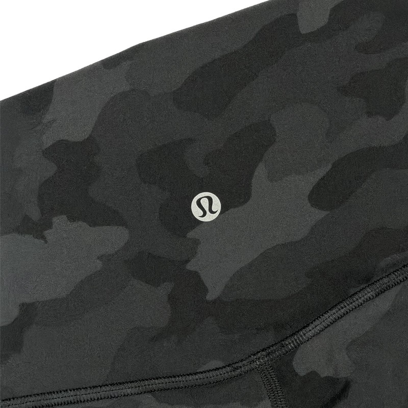 Lululemon Align Pant II 25" Leggings Size 10 Camo Deep Coal W5DLX gallery