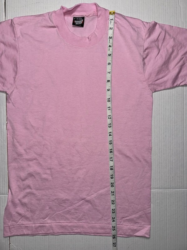 Vintage 90’s NOS Blank Small Pink Screen Stars Best, Single Stitch Made in USA. gallery