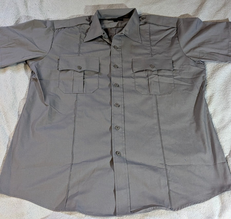Tact Squad Series Short Sleeve Uniform Shirt Gray Size 2XL-17-17 1/2 New