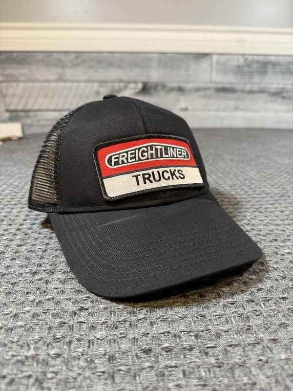 Freightliner Trucks Mesh Trucker Embroidered Patch Hat, Adjustable Rear Closure