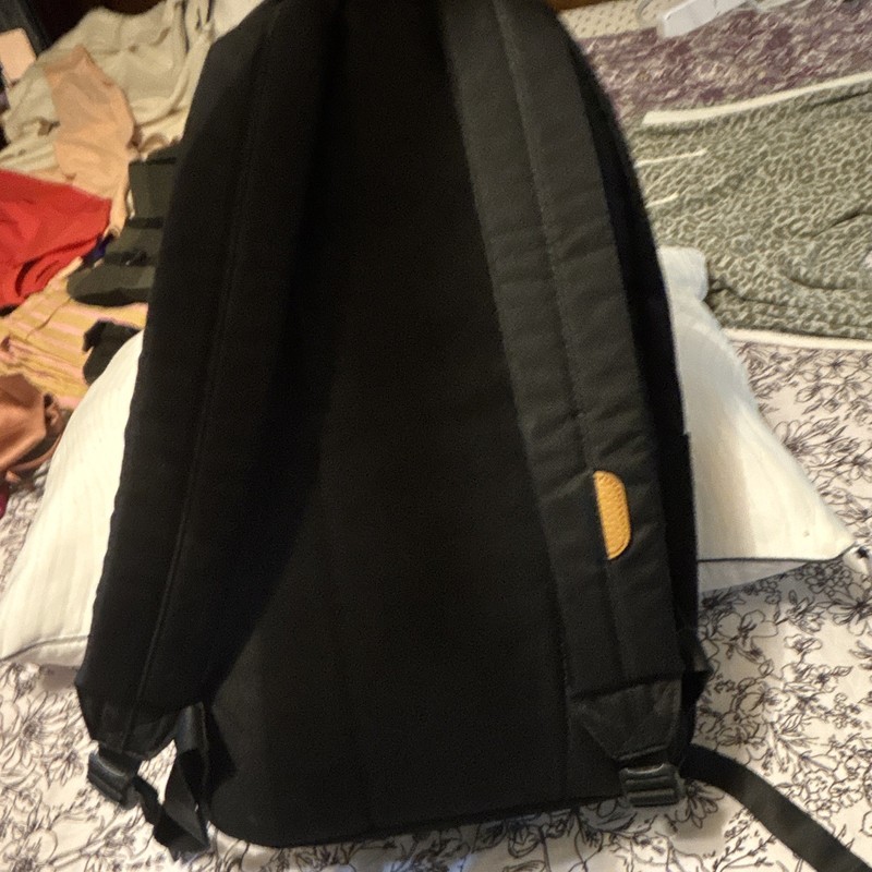 Herschel Black Backpack Zip Closure Front Zipper Pocket Medium Unisex Adults gallery