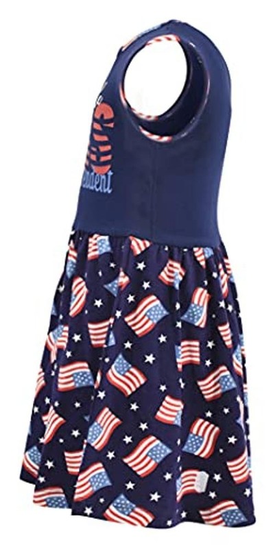 Girls Mermaid in The USA Sleeveless 4th of July Dress 8 Years Flag gallery