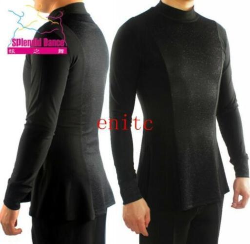 Latin Shirt for Men Ballroom Latin Dance Slim Fit Costume Rumba Sz S-XXL Shirts