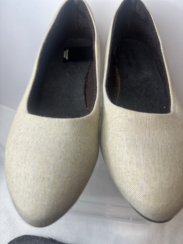 Baubax Cream Tan Khaki Dressy Flat Shoes Bamboo Coconut Australian Merino Wool gallery