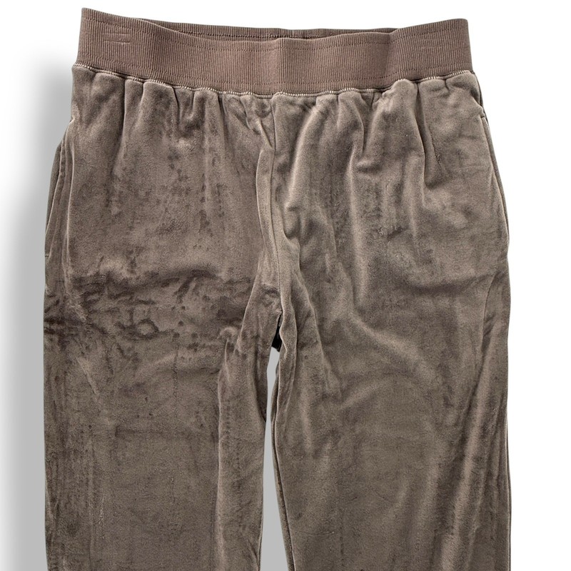 Ruby Ribbon Mink Brown Velour Pants Women's Size Large Fleece Lined Pockets gallery