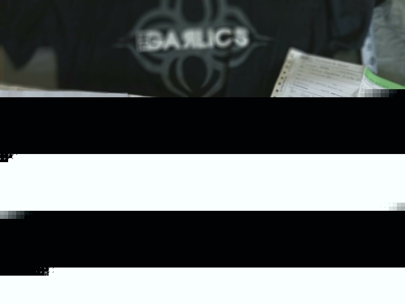 The Garlics Black T Shirt Very Rare! Look at Pictures to See Why! Collection!