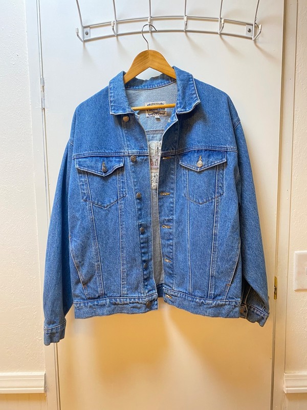 george strait country music festival denim blue jacket men large pineapple co.
