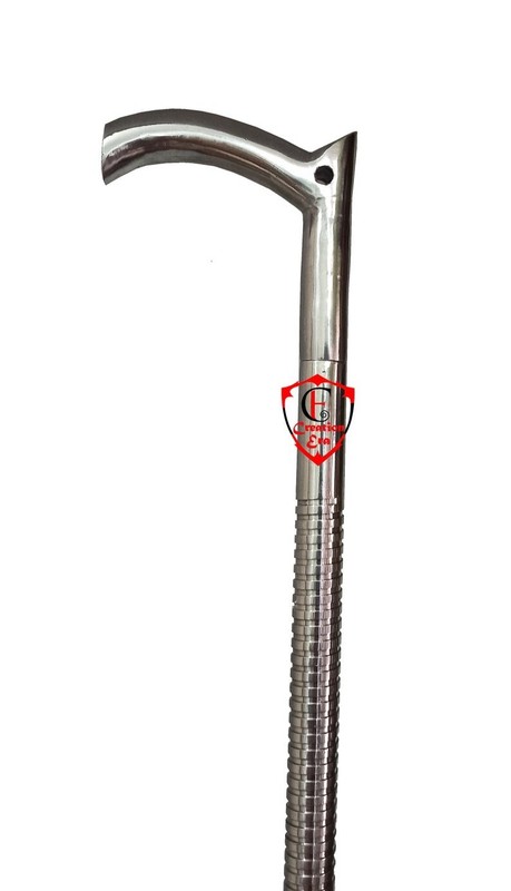 Steeliness Steel Aluminum Tactical Walking Cane The Remarkable V Handle Handmade gallery