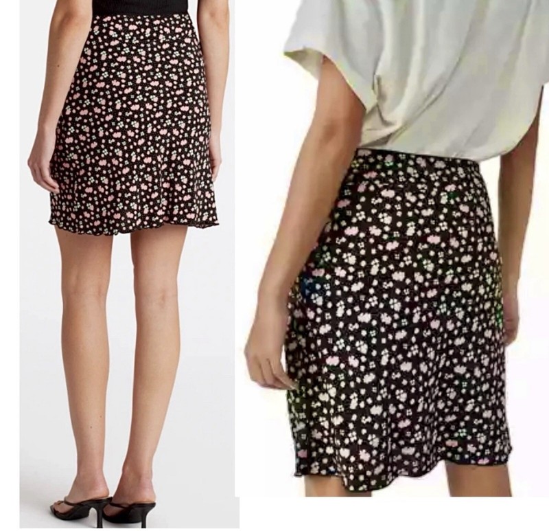 NWT Free People Women’s IRL Ditsy-Print Pull-On Skirt Size 4