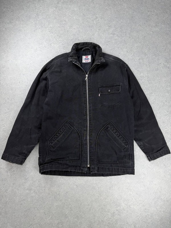 Levi’s Black Canvas Workwear Jacket Coat Size M Duties Paid (USA)
