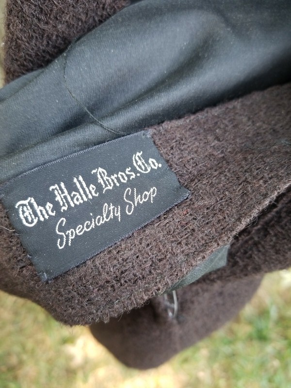 Vintage halle bros. Co dress -womens Brown Dress - Sz 12 Womens Vintage Dress gallery