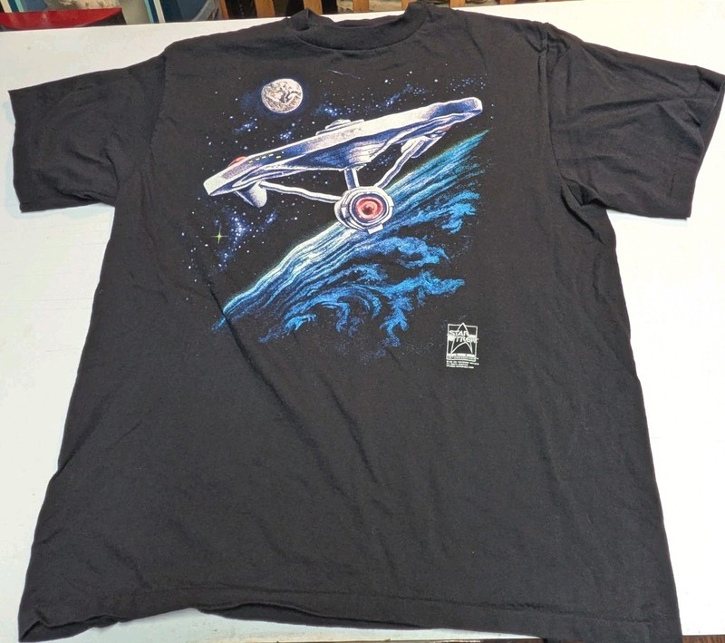 Vintage 1991 Star Trek 25th Anniversary T-Shirt Size XL Extra Large Paramount gallery