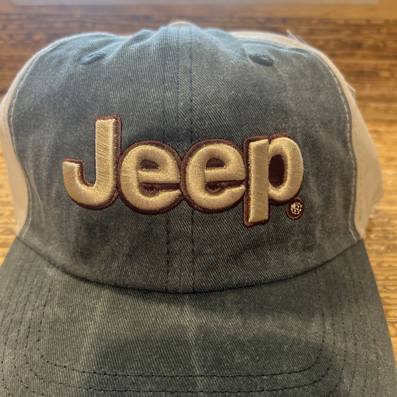 JEEP Washed Dad Green Gold Officially Licensed Hat Adjustable Trucker Jeep gallery
