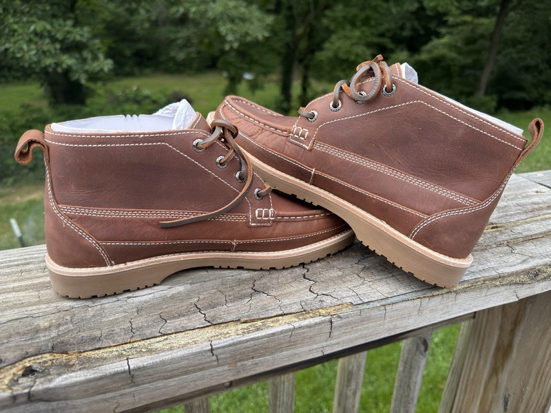 Sperry Top-Sider Men’s Beige Leather Chukka Boots Lace-Up US 7 EU 39 UK 6