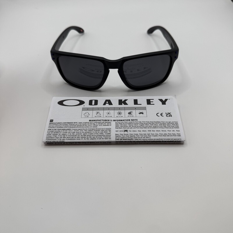 OAKLEY HOLBROOK XL- PRIZIM P LENSES MATTE BLACK / BLUE ACCENTS gallery