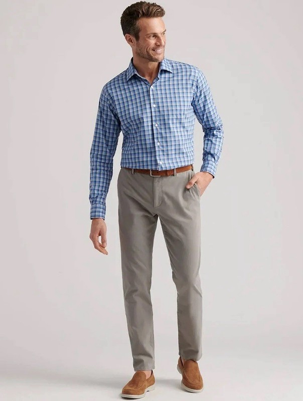 32x32 - Peter Millar Pants Gale Signature Sateen Flat Front Trouser - MSRP $188 gallery