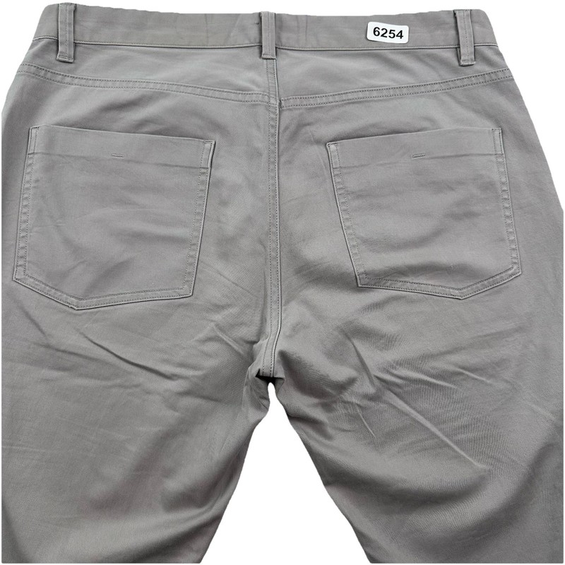 Theory Haydin Writer Slim Straight Jeans Mens 33×32 Light Gray Stretch Pants