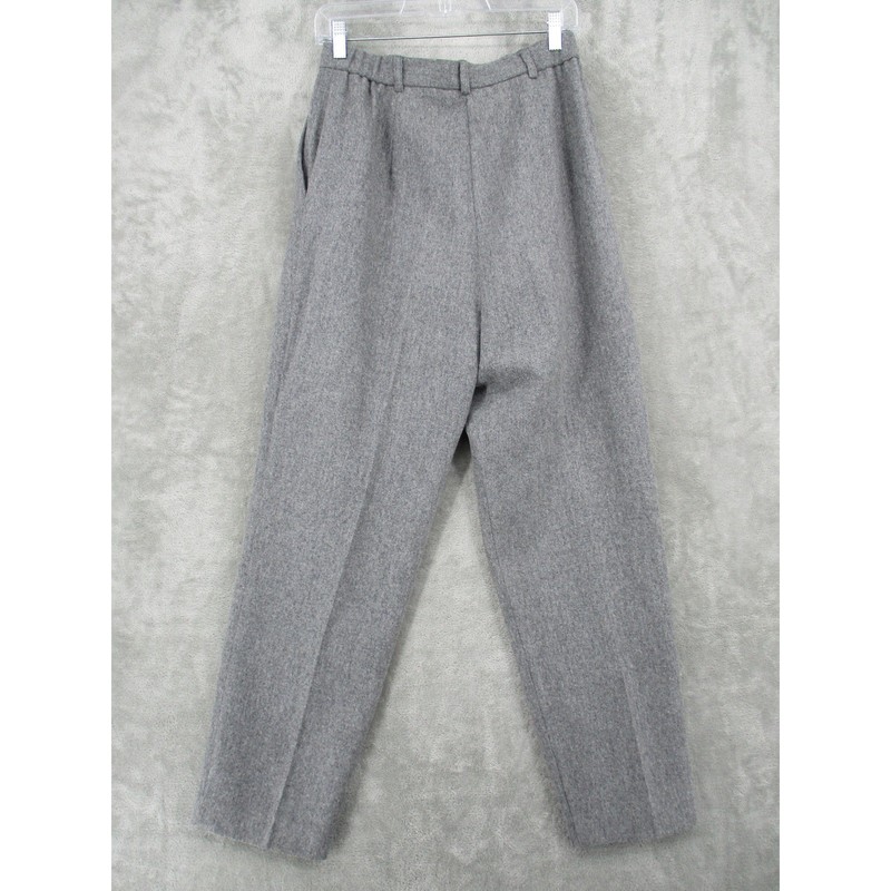 Vintage Laura Scott Pants Womens 12 Wool Pleated Trouser Office Preppy Lined gallery