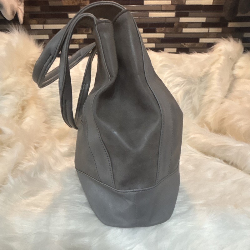 Relic Gray Hobo Shoulder Bag Magnetic Snap & Zip Closure Lined Outer Pockets gallery