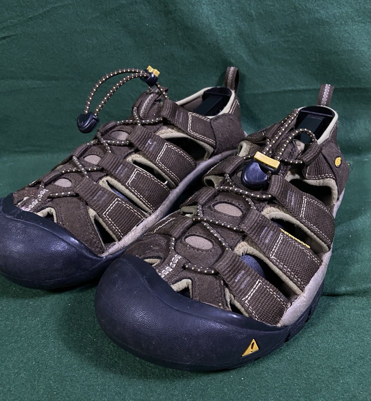 Keen Newport H2 Sandals Size 14 Brown Leather Waterproof Outdoor Hiking Beach