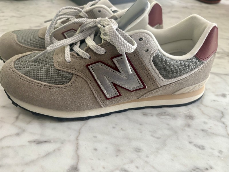 New Balance 574 Sneaker - Youth US 6 M - Women US 7.5 - Brown/Red/Gray GC574SKB gallery
