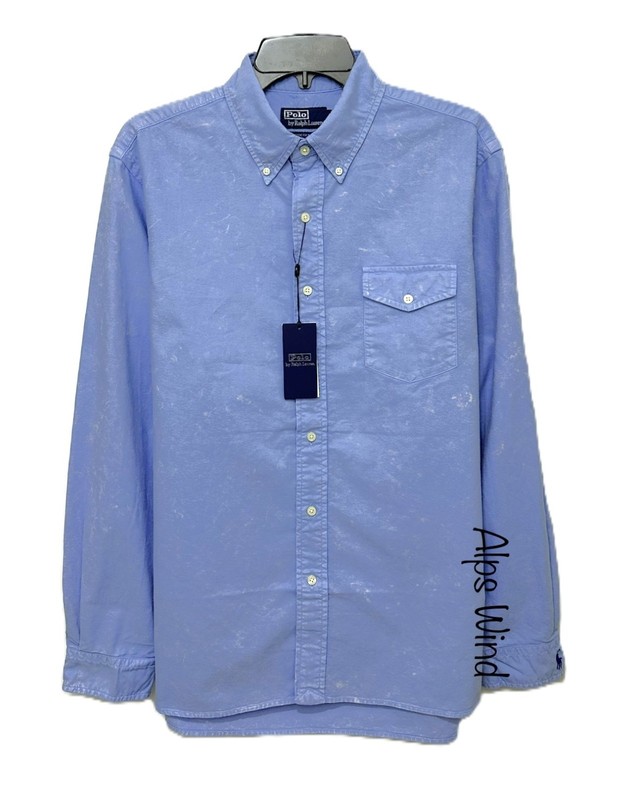 Polo Ralph Lauren Mens Classic Fit Garment Dyed Oxford Sport Shirt Blue (L) $168 gallery