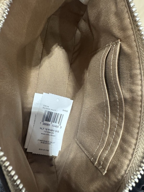 NWT Coach Nolita 19 In Rainbow Signature Canvas cdc38 Silver Sand gallery