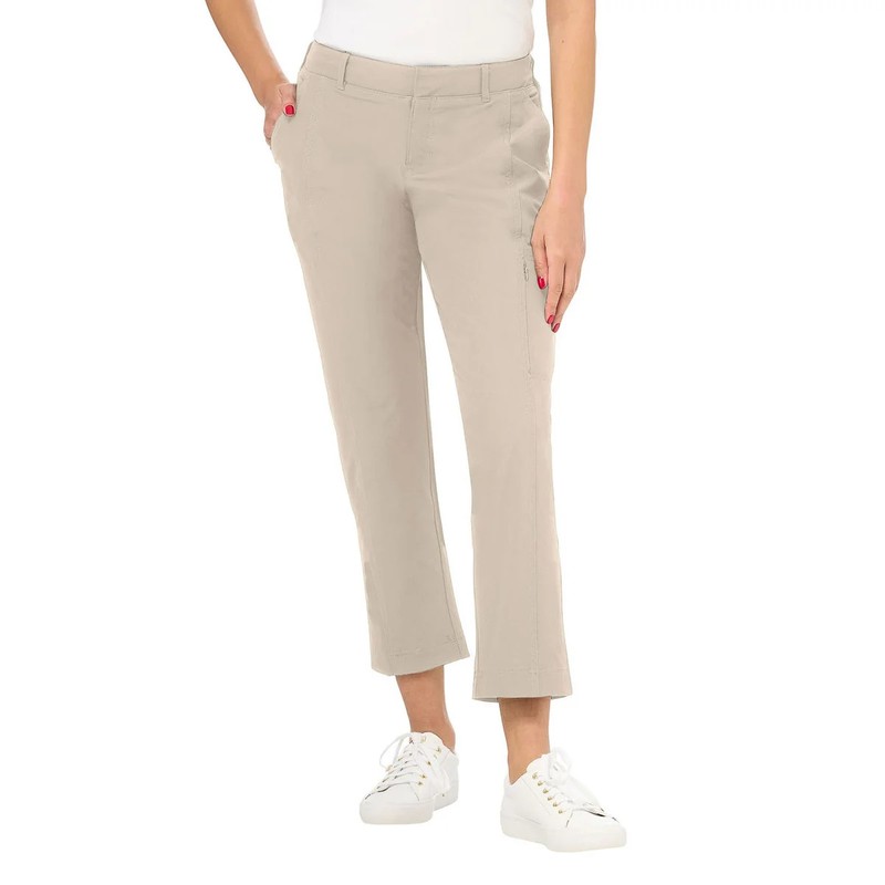 Kirkland Signature Womens Travel Pants Stretch Utility Zipper Pocket Casual New gallery