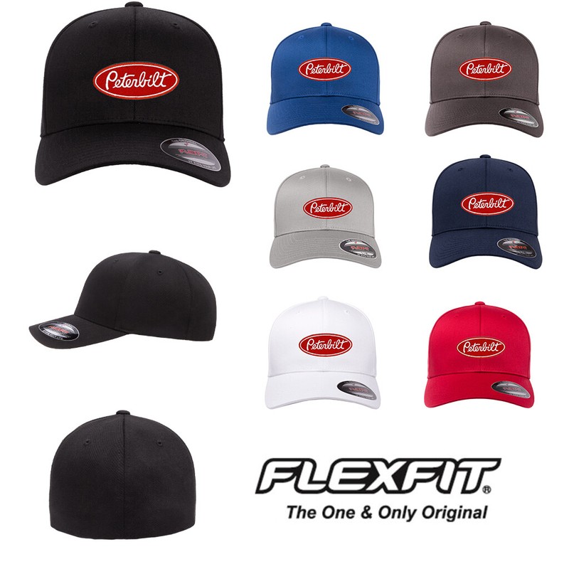 PETERBILT TRUCK Embroidered Patch CURVED or FLAT CURVED BILL FLEXFIT HAT