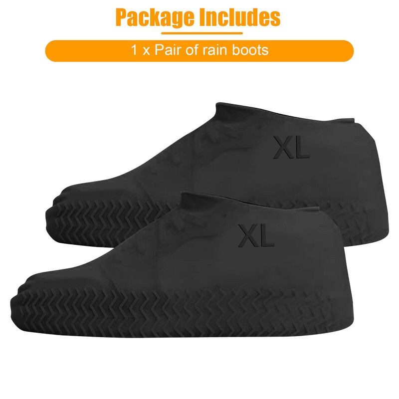 Anti-slip Silicone Rain Shoe Covers Reusable Waterproof Shoes Cover Protector gallery