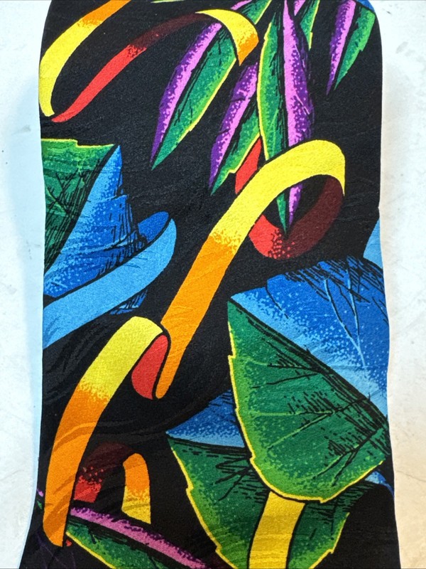 RUSH LIMBAUGH No Boundaries Men's Silk Necktie Blue Green Purple Yellow Red SILK gallery