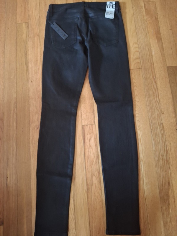 Joes Womens 26 Ainsley Slim Skinny Jeans Metallic Stretch Pockets Mid Rise Denim gallery