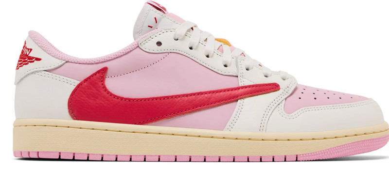 NEW Travis Scott x Air Jordan 1 Retro Low OG Sail Tropical Pink IQ7604-101