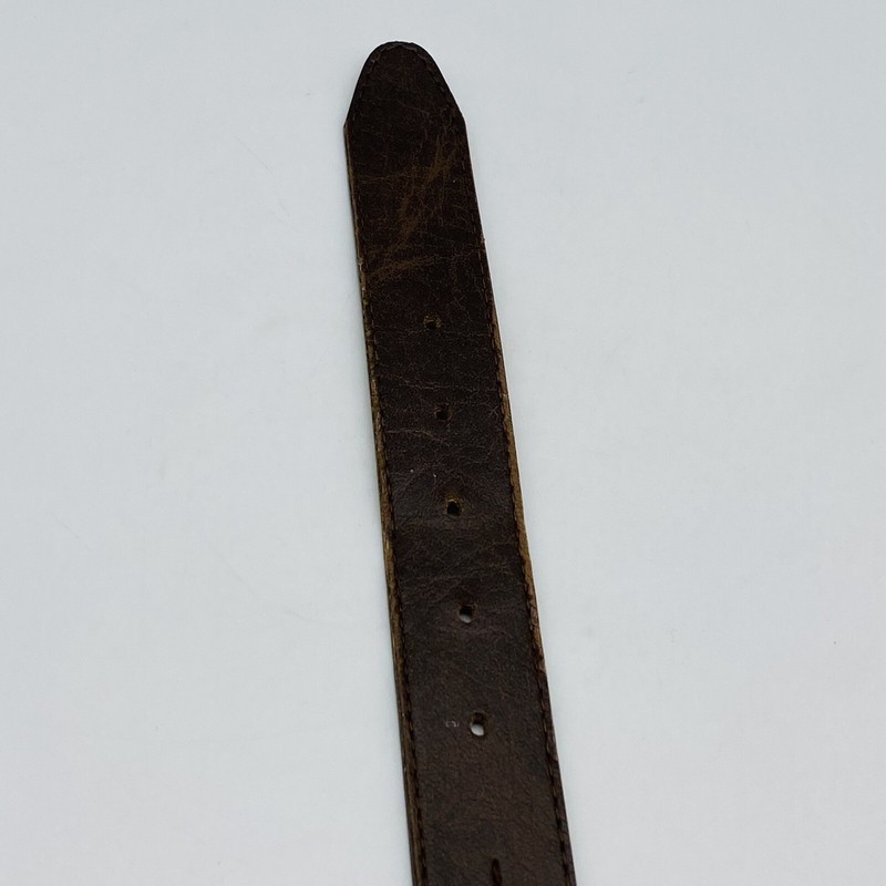 ANTIQUE VINYL ON GENUINE BONDED LEATHER MEN'S BELT MADE IN USA gallery