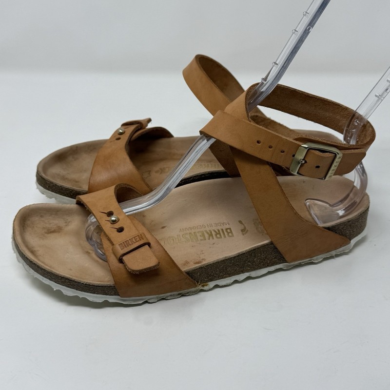BIRKENSTOCK Waxy-Leather Sandals DEHLI Urban Nude Beige US 9 EURO 40 Boho RARE